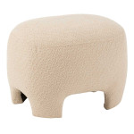 paris prix Pouf Design Tricoté "Erwin" 55cm Blanc