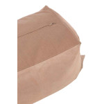 Paris Prix Pouf En Cuir Design "Mélissa" 45cm Rose