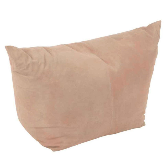 Paris Prix Pouf En Cuir Design "Mélissa" 45cm Rose