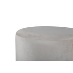 Paris Prix Pouf En Velours "Benji" 42cm Beige