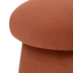 Paris Prix Pouf En Velours "Noa" 40cm Ambre
