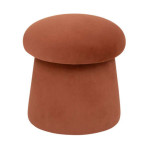 paris prix Pouf en Velours "Noa" 40cm Ambre
