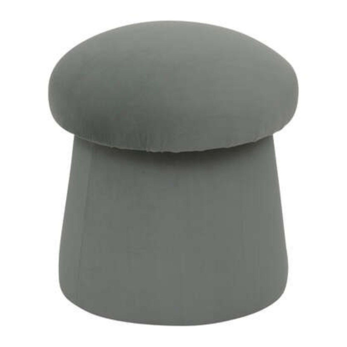 Paris Prix Pouf En Velours "Noa" 40cm Vert Céladon