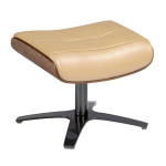 paris prix Pouf Pivotant en Cuir "Mervin" 52cm Sable