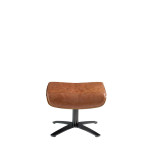 Paris Prix Pouf Pivotant En Cuir "Mervin" 53cm Camel