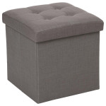 paris prix Pouf Pliable Design "Lysandre" 38cm Gris