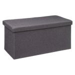paris prix Pouf & Rangement "Classy" 76cm Gris Foncé