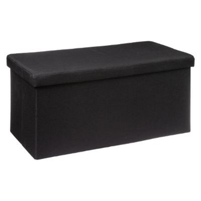 Paris Prix Pouf & Rangement "Classy" 76cm Noir