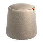 paris prix Pouf Rembourré Design "Carma" 44cm Gris