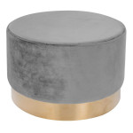 paris prix Pouf Rond Déco "Nano" 55cm Gris