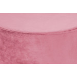 Paris Prix Pouf Rond Déco "Nano" 55cm Rose Foncé