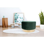 Paris Prix Pouf Rond Déco "Nano" 55cm Vert