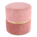 paris prix Pouf Rond Design "Cleopatra" 40cm Rose