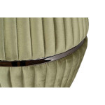 Paris Prix Pouf Rond Design "Doric" 53cm Vert & Gris