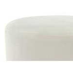 Paris Prix Pouf Rond Design "Gipsy" 46cm Crème & Noir