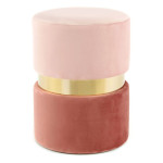 paris prix Pouf Rond Design "Gipsy" 46cm Rose