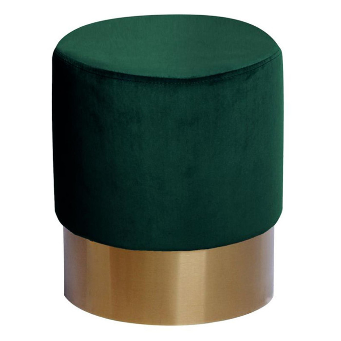 Paris Prix Pouf Rond Design "Nano" 42cm Vert