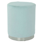 paris prix Pouf Rond Design "Nona" 44cm Bleu Clair
