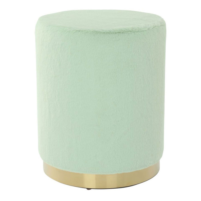 Paris Prix Pouf Rond Design "Nona" 44cm Menthe