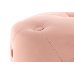 Paris Prix Pouf Rond Design "Piano" 40cm Rose