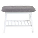 paris prix Range-Chaussures & Banc "Bambou" 60cm Blanc