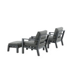 Paris Prix Salon De Jardin "Barcelona" 84cm Noir