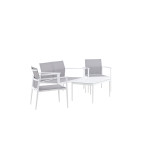 Paris Prix Salon De Jardin "Break" 105cm Blanc