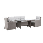 Paris Prix Salon De Jardin "Brentwood" 186cm Gris