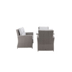Paris Prix Salon De Jardin "Brentwood" 186cm Gris