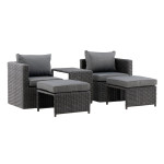 paris prix Salon de Jardin "Quad" 66cm Noir