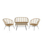 Paris Prix Salon De Jardin "Viga" 126cm Naturel
