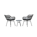 Paris Prix Salon De Jardin "Viga" 81cm Noir