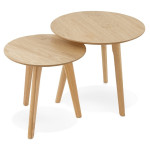 Paris Prix Set De 2 Tables D'Appoint "Rauma" Naturel