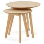 Paris Prix Set De 2 Tables D'Appoint "Rauma" Naturel