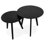 Paris Prix Set De 2 Tables D'Appoint "Rauma" Noir