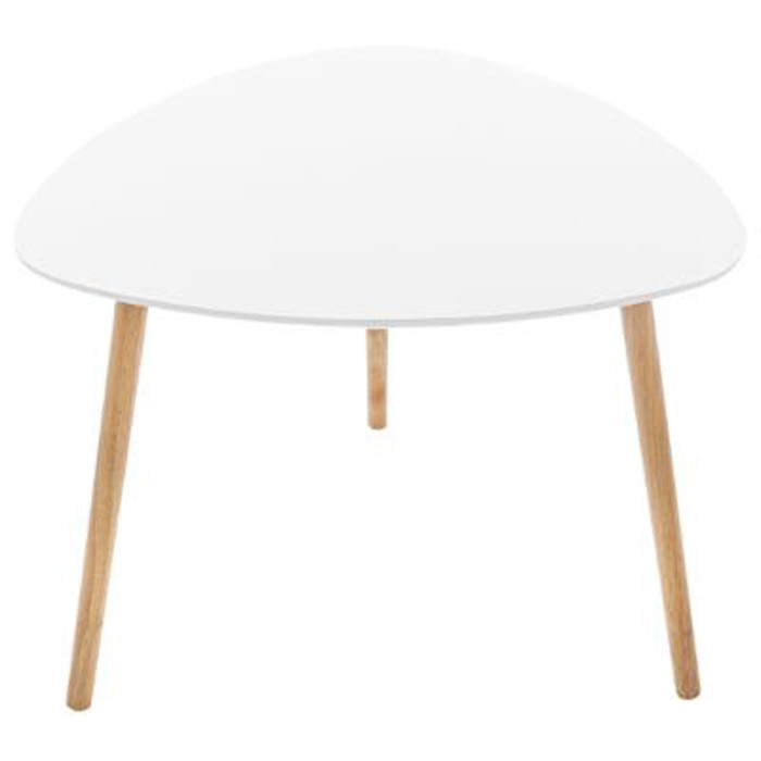 Paris Prix Table à Café En Bois "Mileo" 60cm Blanc