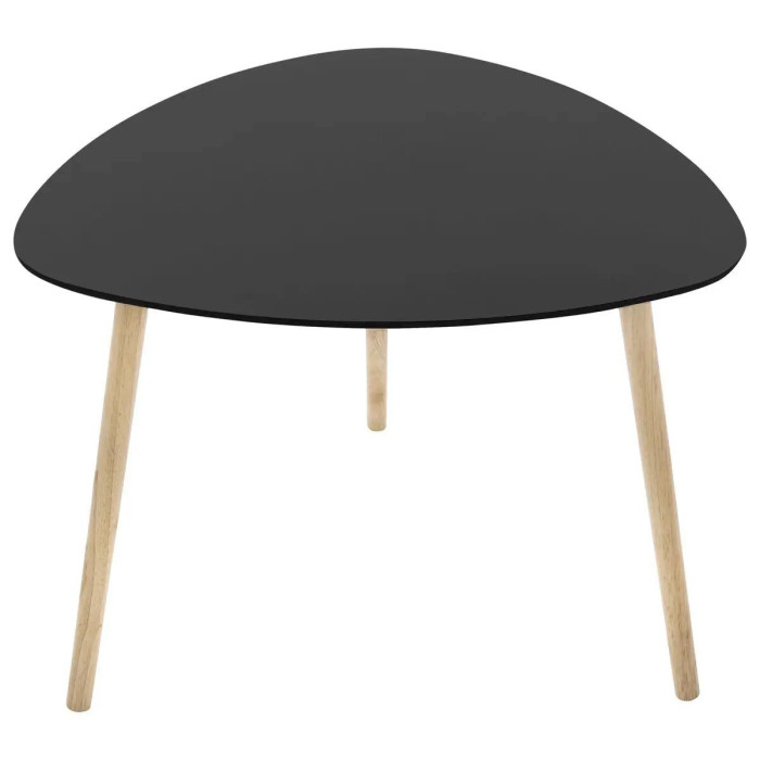 Paris Prix Table à Café En Bois "Mileo" 60cm Noir