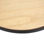 Paris Prix Table à Café En Verre "Pendule" 50cm Noir