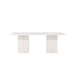 Paris Prix Table à Manger Blanc "Olga" 200cm Blanc