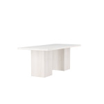 Paris Prix Table à Manger Blanc "Olga" 200cm Blanc