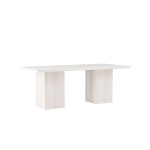 Paris Prix Table à Manger Blanc "Olga" 200cm Blanc