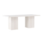 paris prix Table à Manger Blanc "Olga" 200cm Blanc