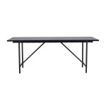 Paris Prix Table à Manger Design "Astrid" 200cm Noir