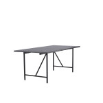 Paris Prix Table à Manger Design "Astrid" 200cm Noir