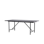 Paris Prix Table à Manger Design "Astrid" 200cm Noir