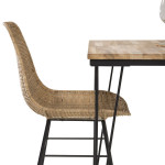 Paris Prix Table à Manger Design "Bali" 80cm Naturel