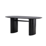 Paris Prix Table à Manger Design "Isolde" 180cm Noir
