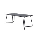 Paris Prix Table à Manger Design "Petra" 190cm Noir