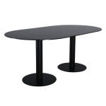 Paris Prix Table à Manger Design "Pillan" 180cm Noir
