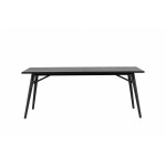 Paris Prix Table à Manger Design "Sleek" 195cm Noir